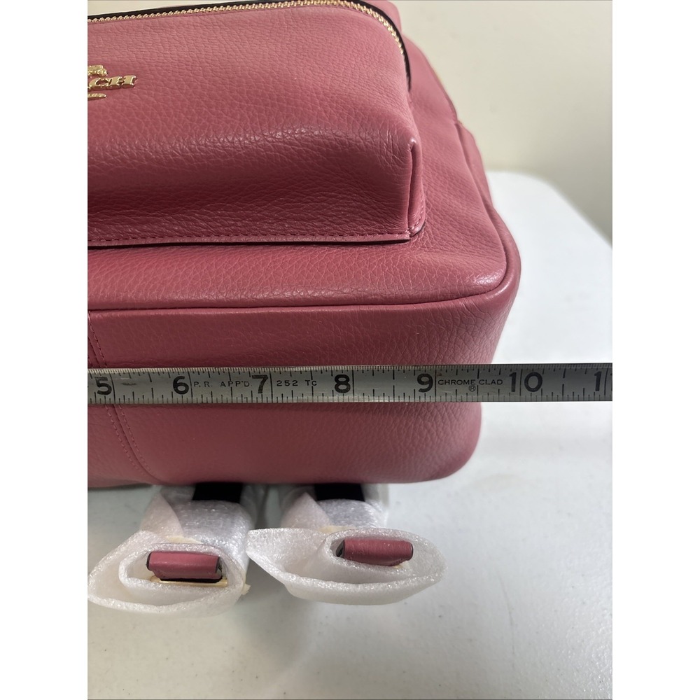 Coach F30550 Medium Charlie Backpack Pebble Leather Bag Strawberry MSRP $350 NWT - Picture 9 of 13